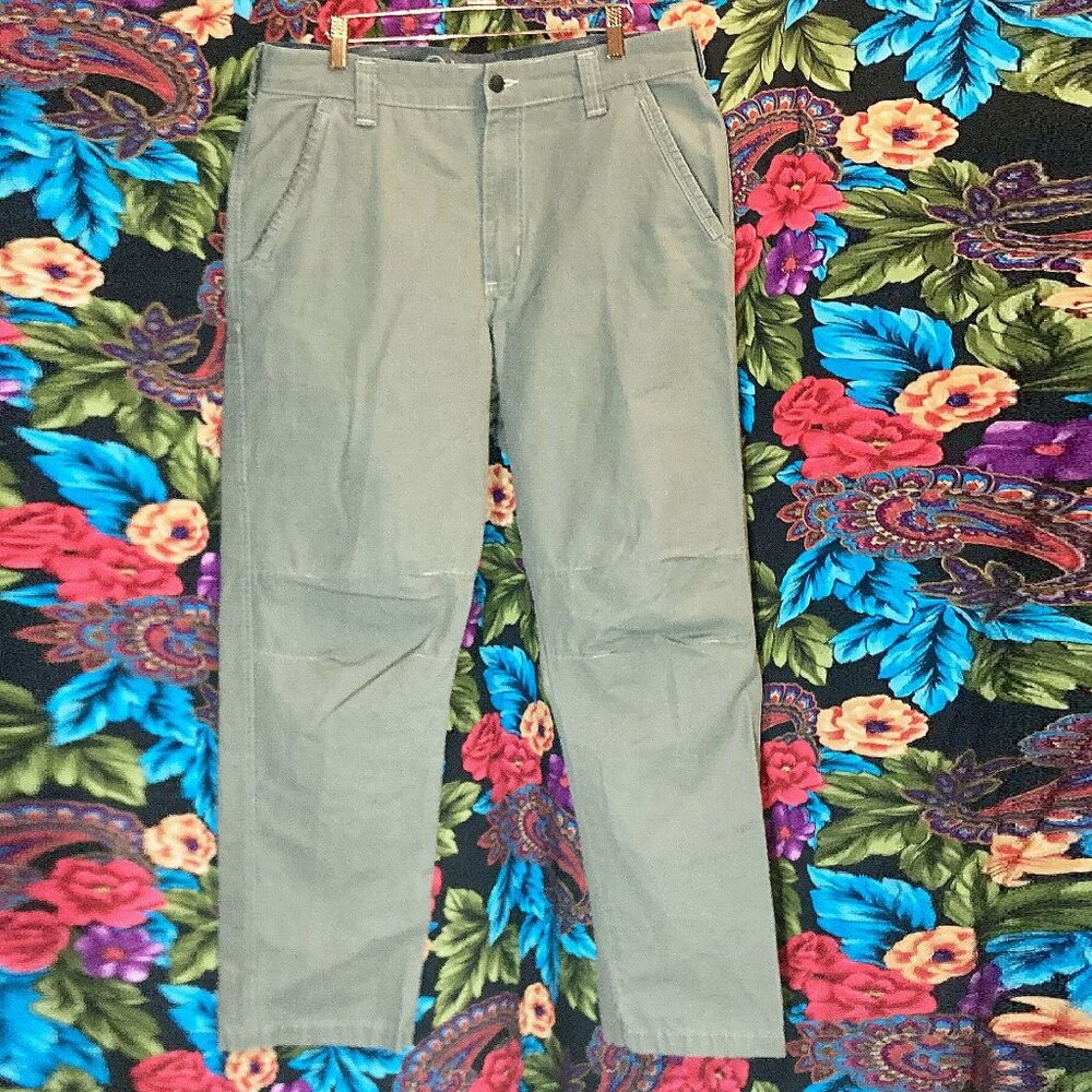 MEN'S WRANGLERS PANTS OUTDOOR SERIES MENS SIZE 34x32 CANVAS UTILITY PANT